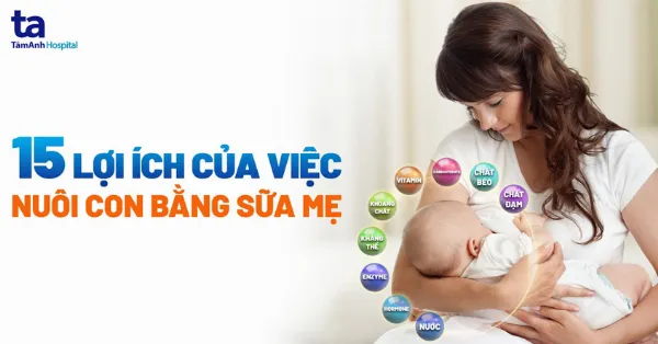 lợi ích của việc nuôi con bằng sữa mẹ